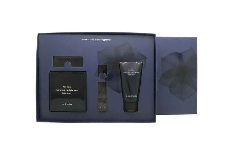 Narciso Rodriguez For Him Beu Noir 3 Piece Gift Set: Eau De Parfum 100ml - Shower Gel 50ml - Eau De Parfum 10ml