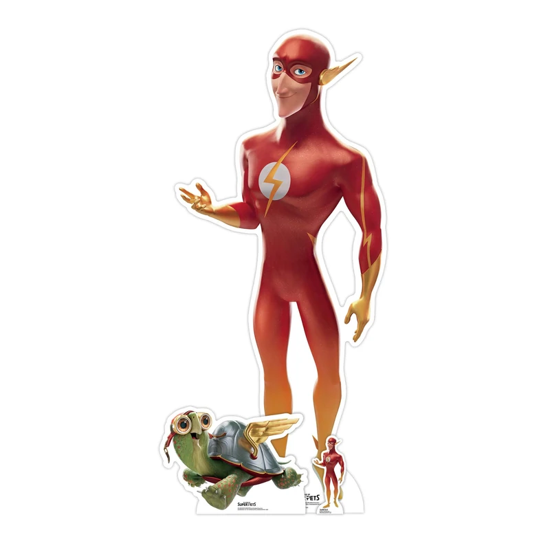 Star Cutouts SC4073 The Flash DC League of Super Pets Lifesize Cardboard Cutout with Mini – Kids Party Decoration & Superhero Fan Display - Image 1