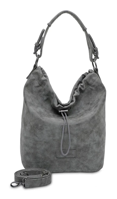 Fritzi aus Preussen Women's Poppi04 Vintage Anthra hobo, Charcoal Grey, One Size