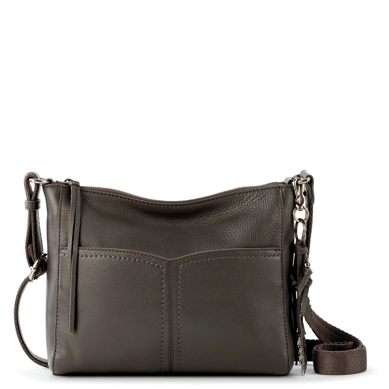 The Sak Women's Alameda Crossbody in Leather, Slate, One Size