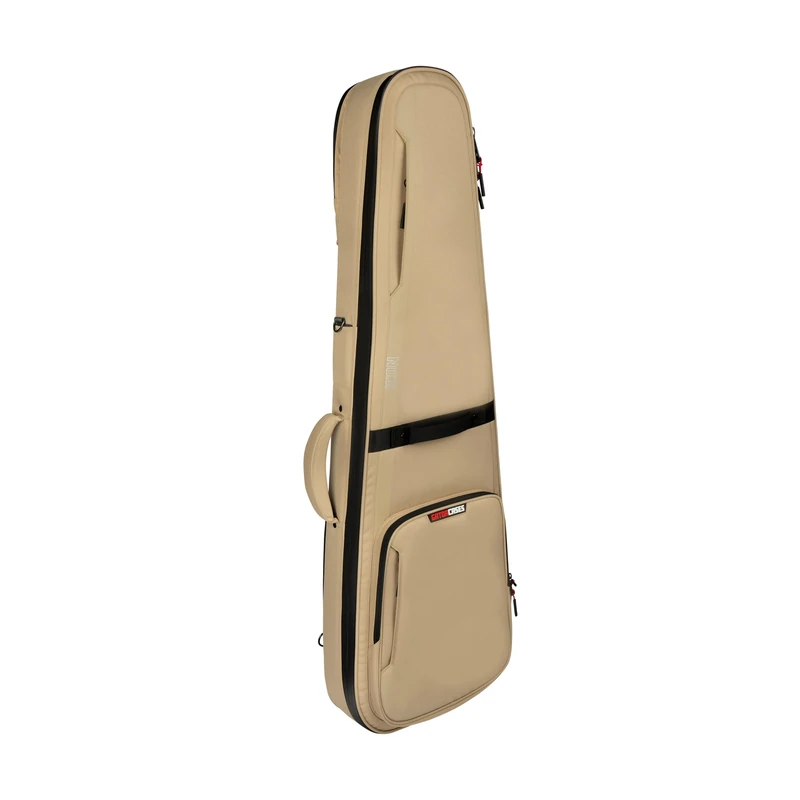 Gator Cases G-ICONELECTRIC-KHK Electric Guitar Case – Lightweight, Durable Khaki Icon Series for Maximum Protection and Style