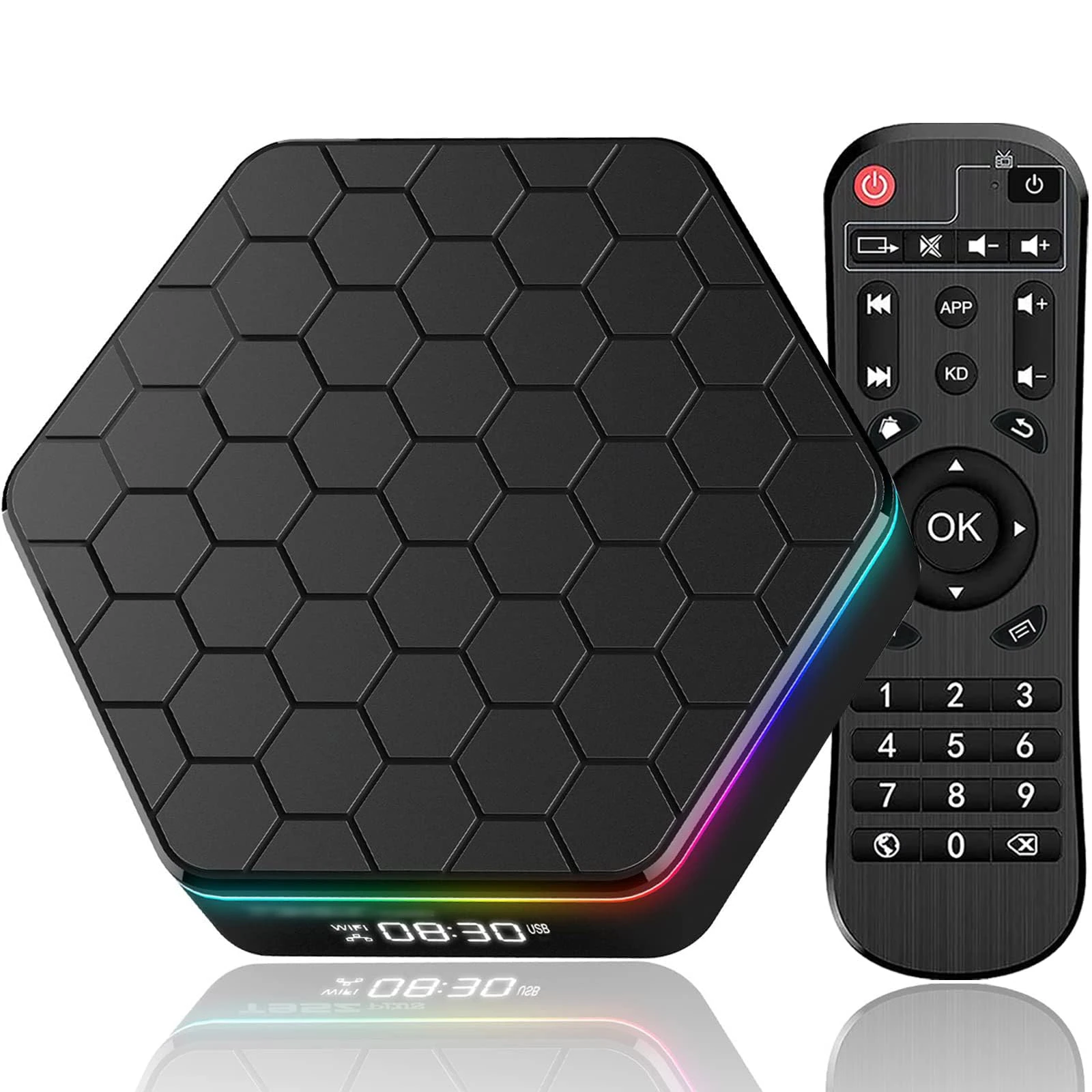 2025 Android TV Box 12.0 4GB RAM 64GB ROM, 6K TV Box Android 4K 6K Wi-Fi 6, Android Box with Allwinner H618 Quad-Core Chip Support Dual-WiFi 2.4G/5G Bluetooth 5.0 3D HDR Ethernet USB Smart TV Box