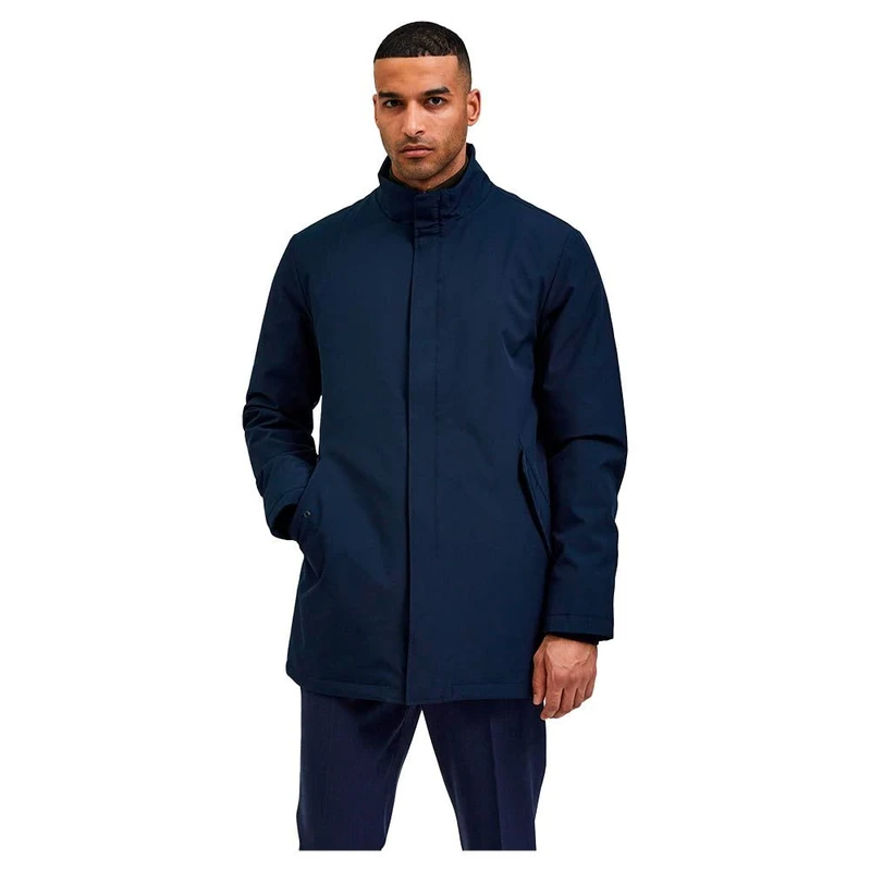 SELETED HOMME Men's SLHPEEL Coat B NOOS Jacket, Sky Captain, M, Sky captain, M
