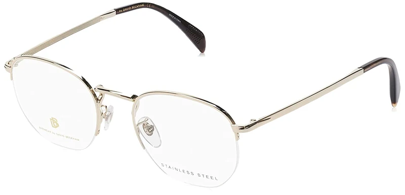 David Beckham DB 1087-3CE Oval Eyeglasses for Men, 50 mm Size, Golden