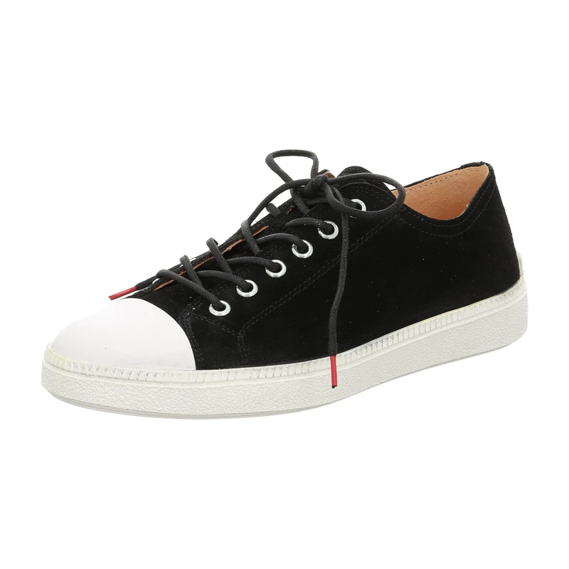 Think! Damen TURNA chromfrei gegerbte nachhaltige Halbschuhe, Schwarz/Kombi 0010