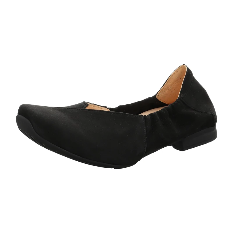 Think! Damen Gaudi chromfrei gegerbte nachhaltige Halbschuhe, Schwarz 0000