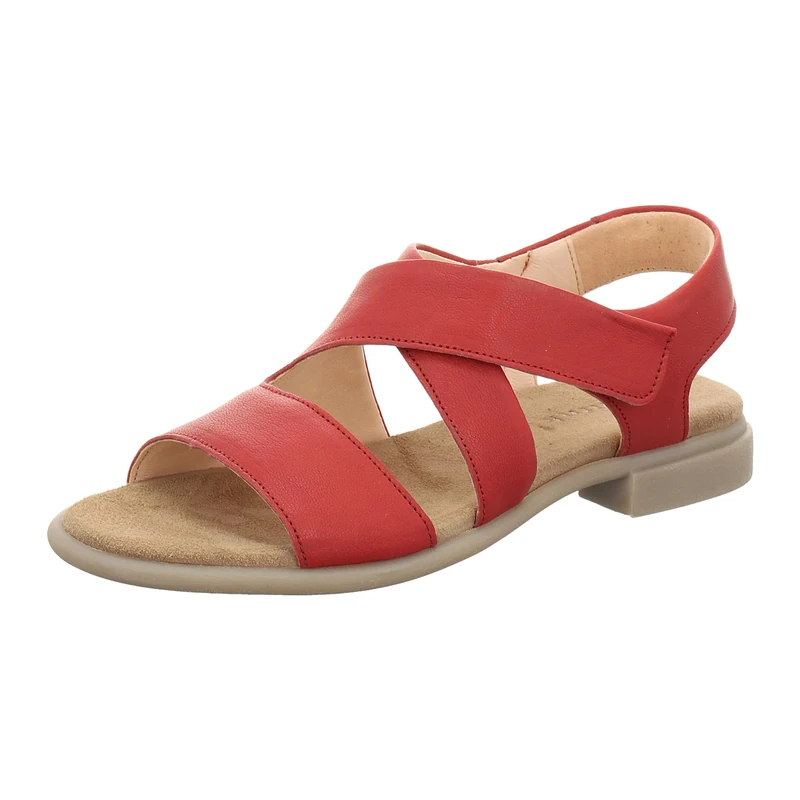 Think! Kama Women's Chrome-Free Tanned Sustainable Strap Sandal 8000 Denim 41 EU, 5000 Fire, 6.5 UK