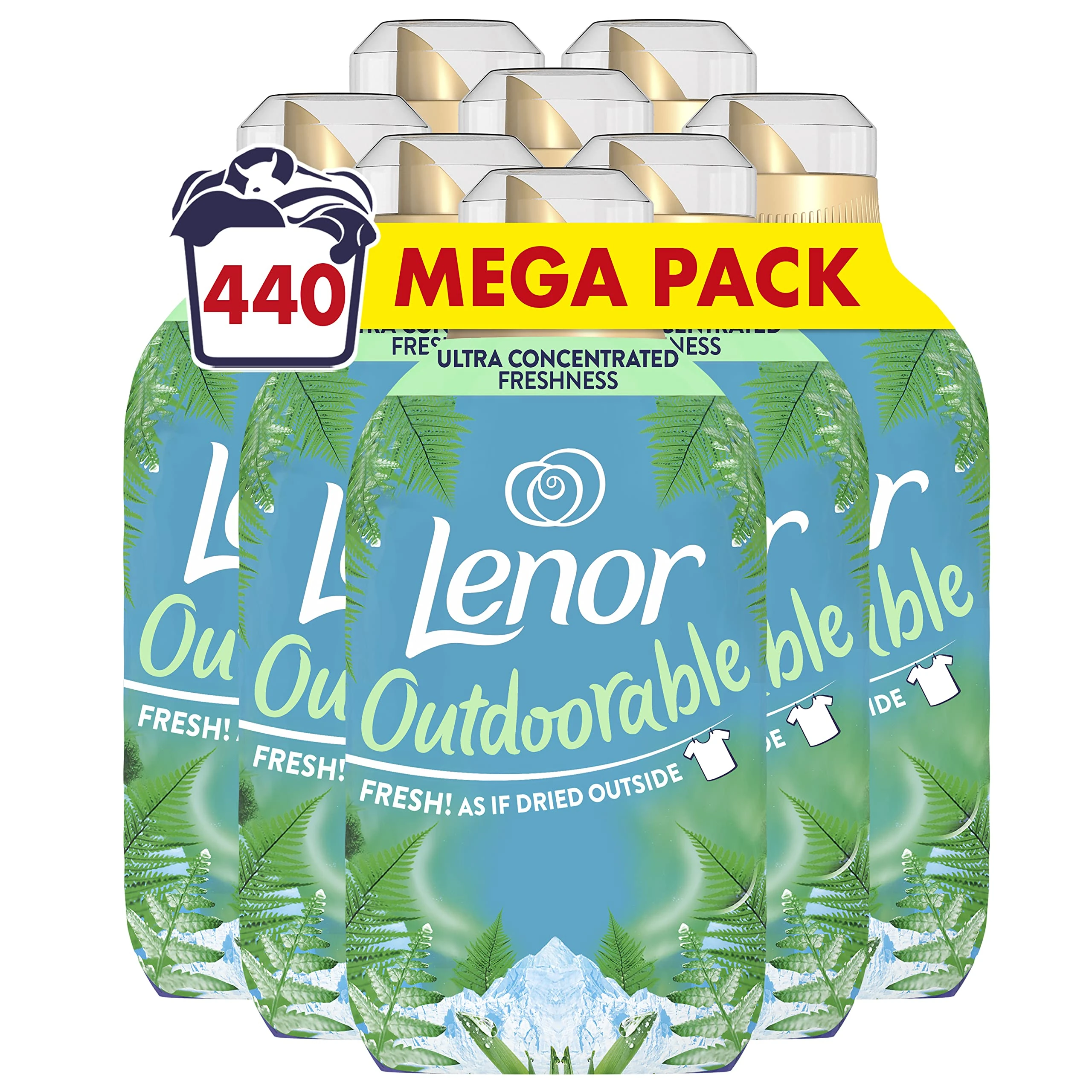 Lenor Outdoorable Fabric Conditioner 440 Washes, 770ML, Northern Solstice - Ultra Concentrated Freshness