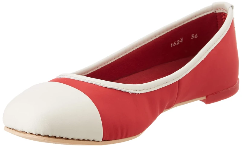 ART Women's Lens Flat Sandal, Red Cream, 5 UK