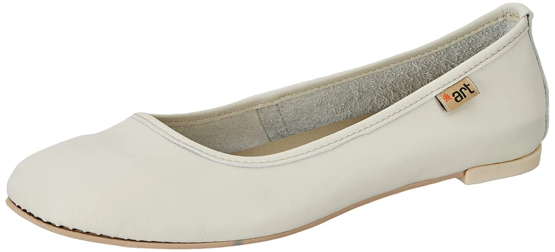 ART Women's Lens Flat Sandal, Cream, 3 UK