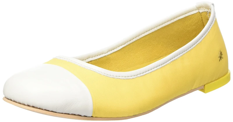 ART Lens, Women's Flat Sandals, yellow cream, 4 UK