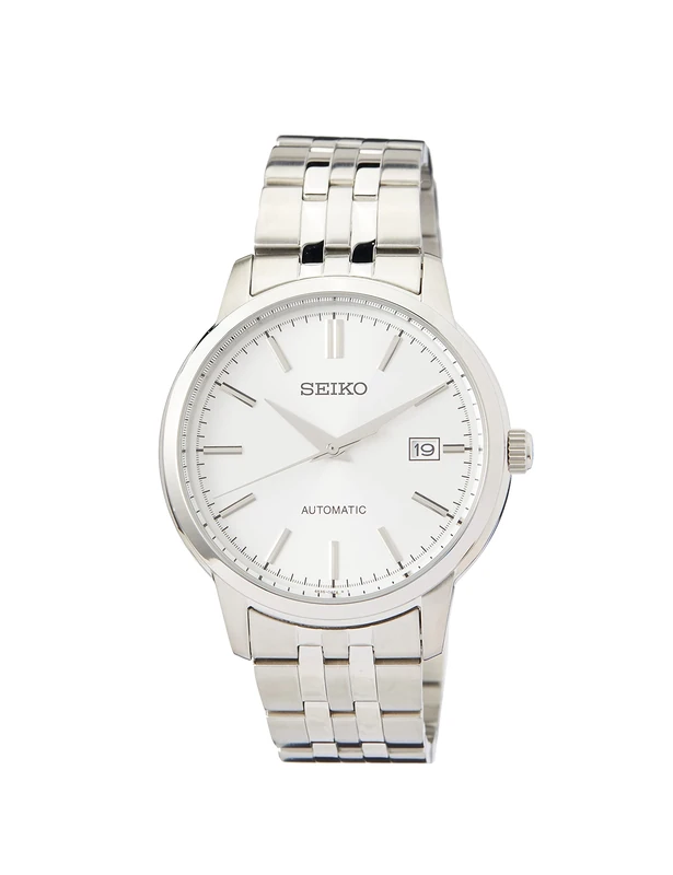Seiko SRPH85K1 Men's Automatic Watch - Silver Stainless Steel