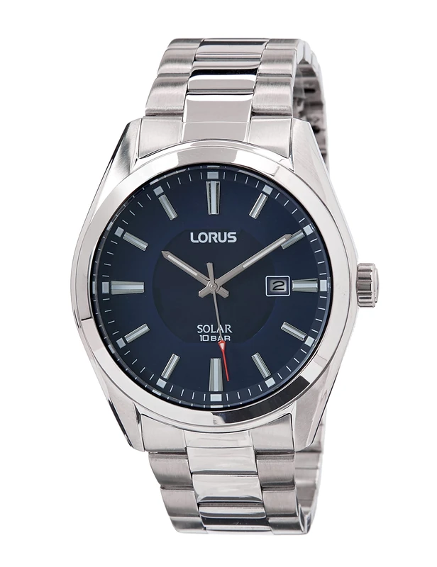 Lorus Solar 32025152 Men's Analogue Watch, Multicoloured, Standard Size, Bracelet