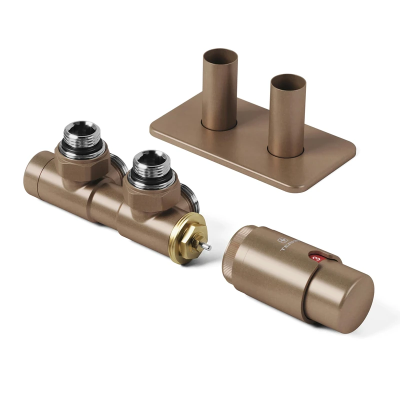 Terma Radiator Valves, Bright Copper