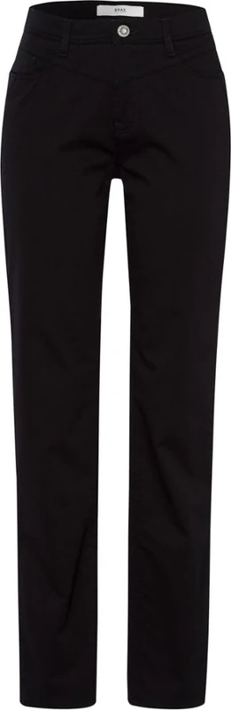 BRAX Women's Style Carola Superior Cotton Trousers, Black (Perma Black), 26W x 32L
