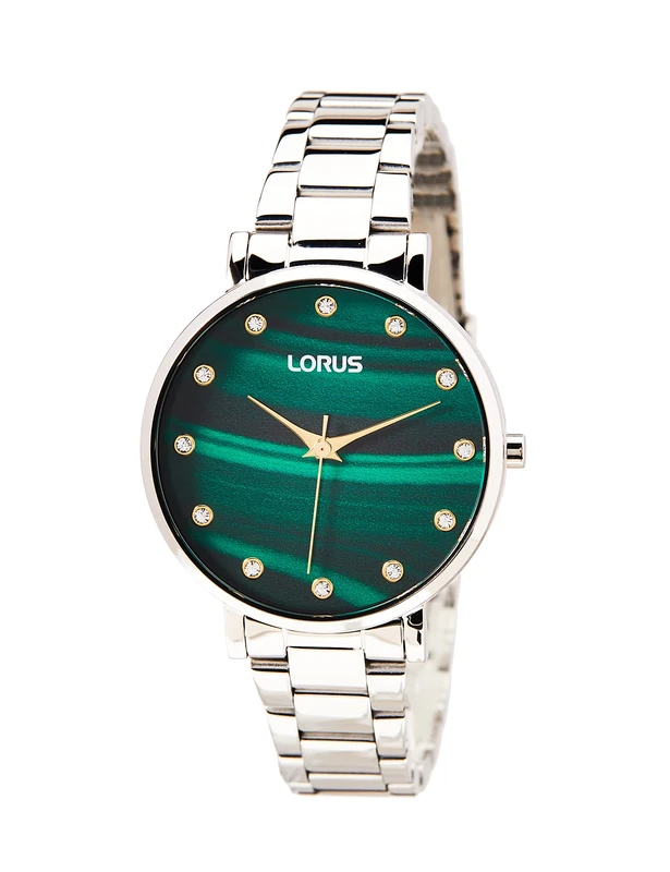 Lorus RG229VX9 Women's Quartz Watch Stainless Steel with Metal Strap, Silver, Bracelet