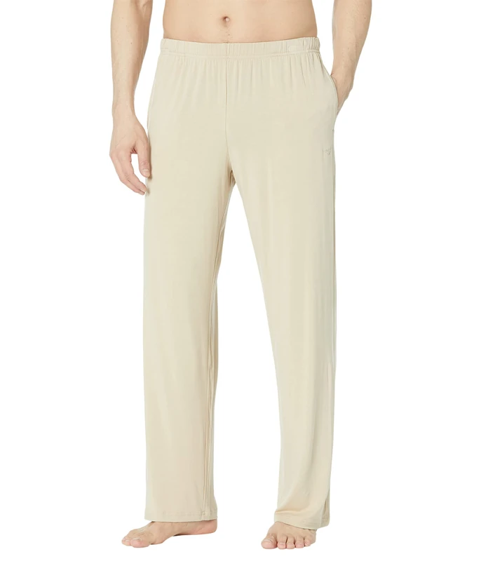 Emporio Armani Men's Trousers Deluxe Viscose, Sand Yellow, S