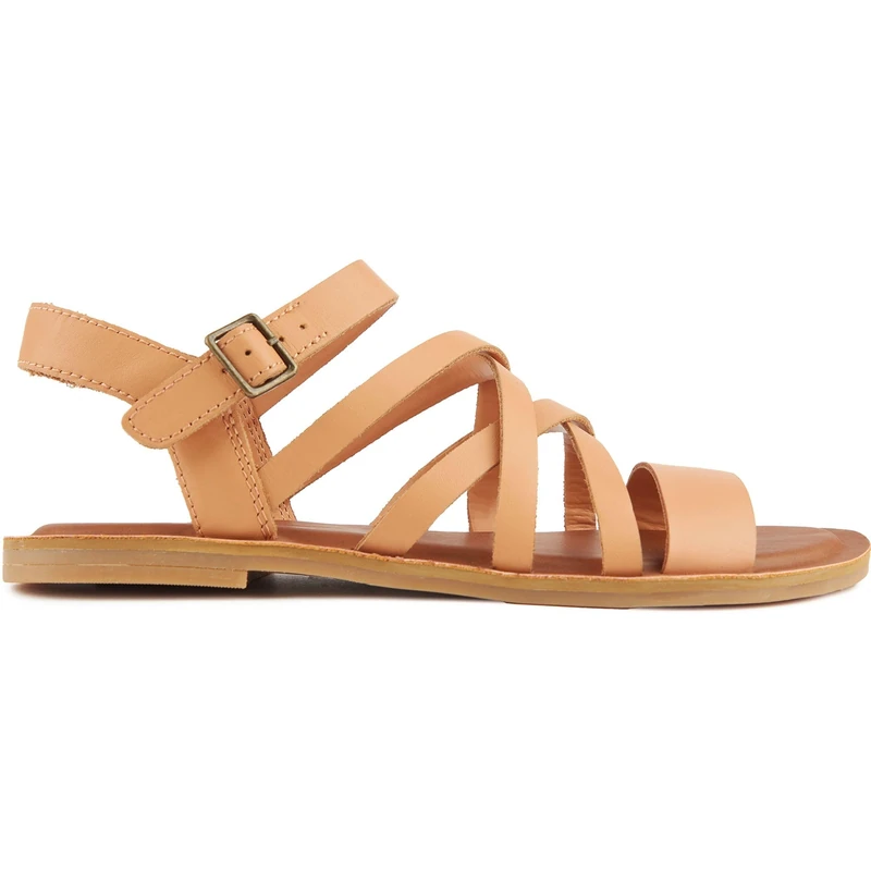 TOMS Women's Sephina Leather Sandal, Sandy Beige, 5 UK