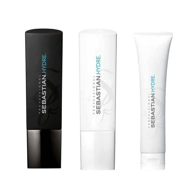 Sebastian Professional Hydre Moisturising Shampoo, Conditioner & Treatment | For Dry & Frizzy Hair, 250ml, 150ml