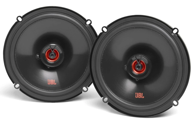 JBL SPKCB620F 6.5 inch 2-way car coaxial speakers with 55 W RMS and 165 W Peak, 92 dB sensitivity, 3 Ohm, 55 Hz–20 kHz, Plus One woofer, PEI tweeter, shallow compact design