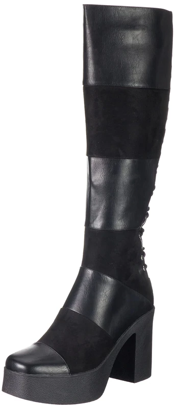 LAMODA - Brain Stew Knee High Platform Boots, UK 3