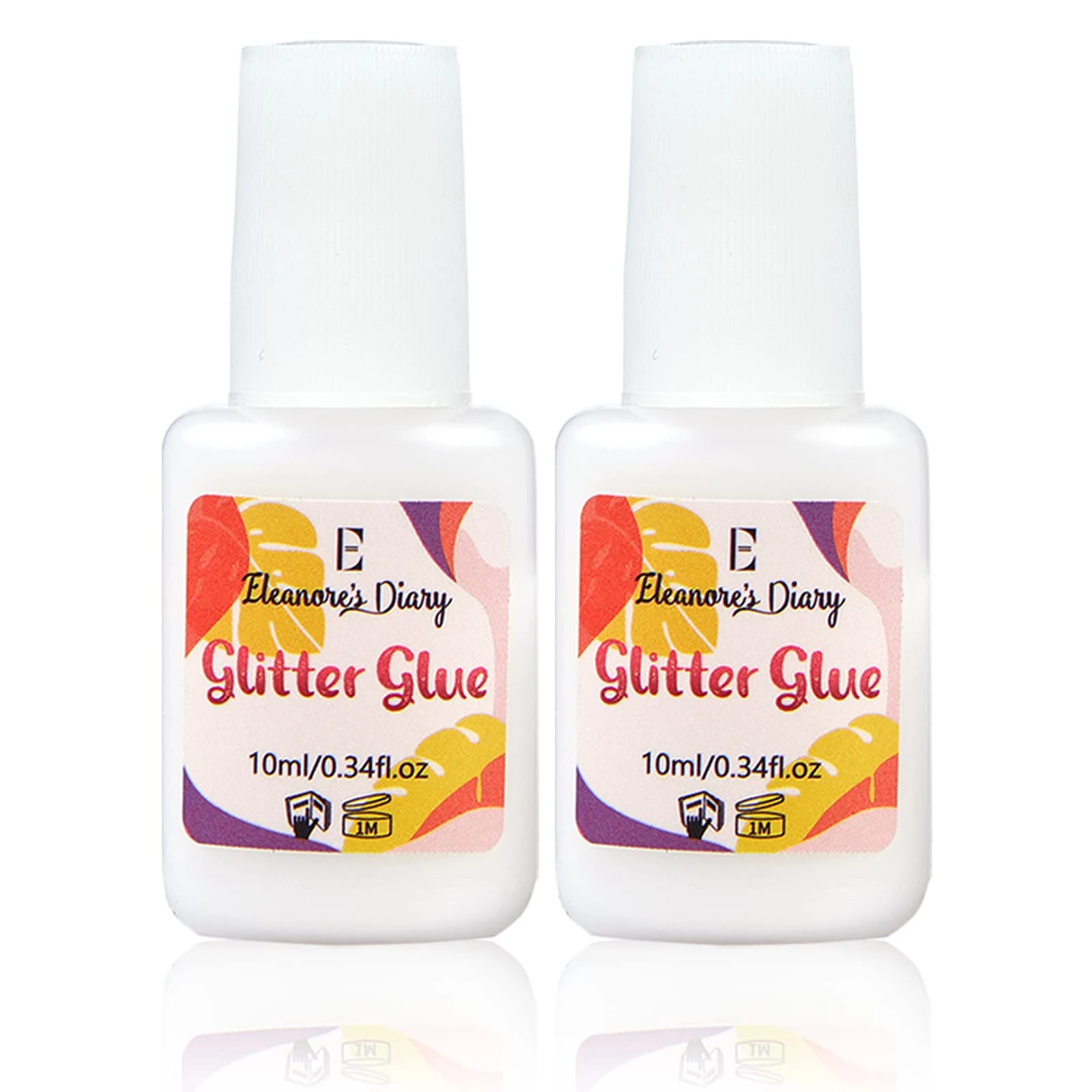 Eleanore's Diary 20ml Art Glitter Glue, Odourless & Non Toxic, Skin Glue for Chunky Glitter Makeup, Beach Parties, Carnival, Christmas, Cosplay, Halloween, Gemstones