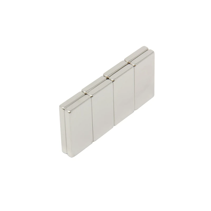 N42 Neodymium Rectangular Magnet - 1 in. x 1/8 in. x 1/2 in. thick - 7.79lbs Pull (Pack of 10)