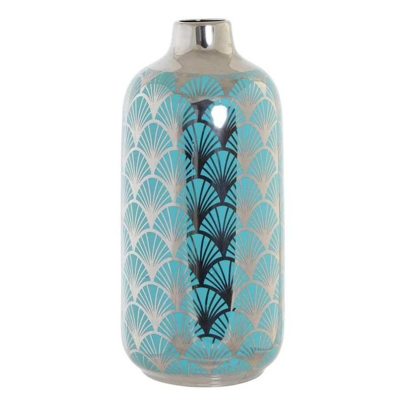 DKD Home Decor Oriental Turquoise Porcelain Vase (15 x 15 x 41.5 cm) (Reference: S3015271) - Image 1