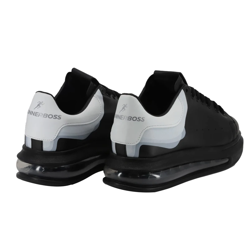 Bonateks Men's Defrb100225 Sneaker, Black, 9 UK