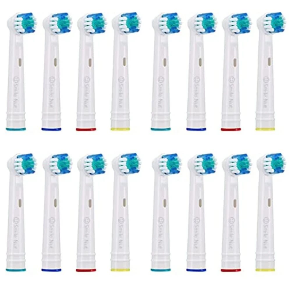 Smile Nut Replacement Toothbrush Heads; Compatible with Oral-B and Braun Electric Toothbrush Handles – Dental Plaque Removal
