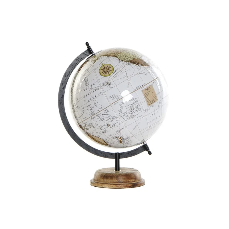 DKD Home Decor PVC Metal Acacia Globe (28 x 28 x 37 cm) (Reference: S3018720) - Image 1