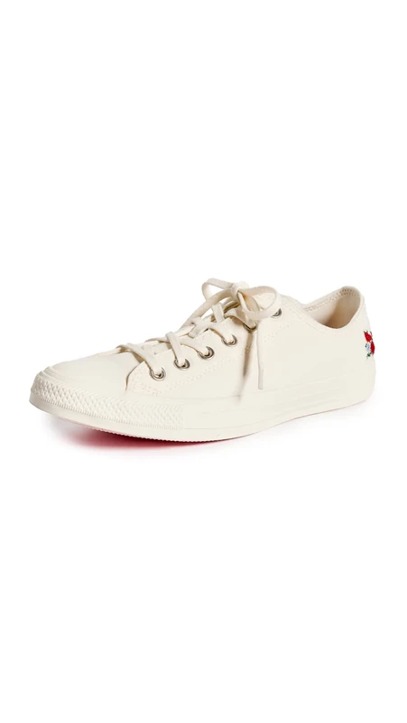 CONVERSE A05196C Chuck Taylor All Star Women Egret/Egret/Sunrise Pink UK 3.5
