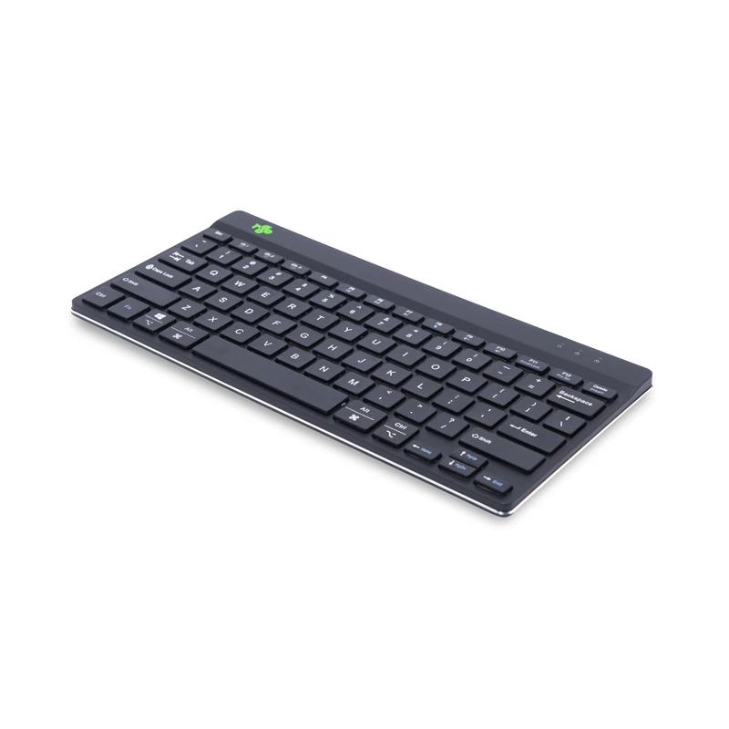 R-Go Compact Break, Bluetooth, Anti-RSI Pause Software, Ultra-Slim, QWERTY (US), Wireless, Compatible with Windows/Mac, Black