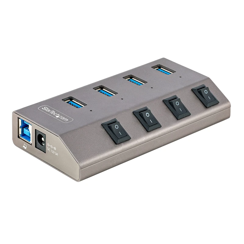Startech 4-Port Self-Powered USB-C Hub with Individual On/Off Switches USB 3.0