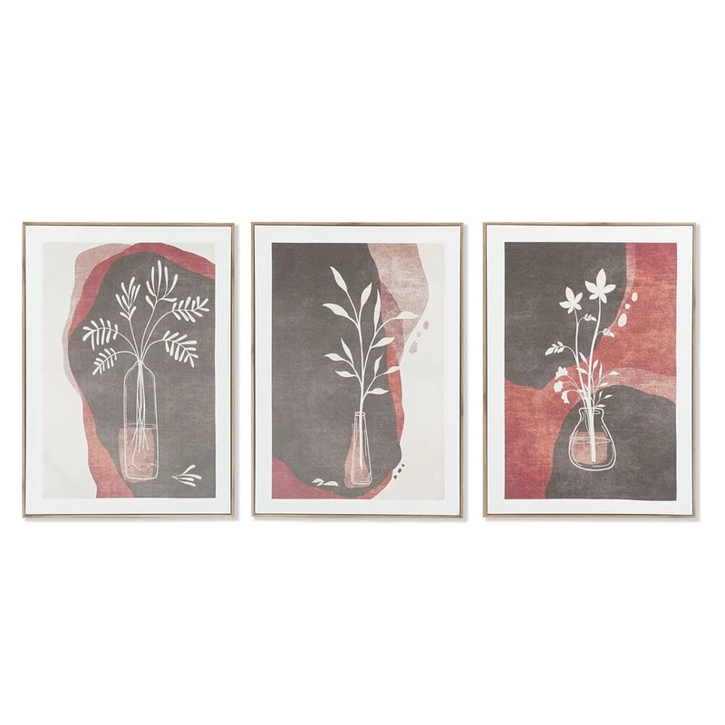 DKD Home Decor Brand Picture Vase (3 Pieces) (50 x 3 x 70 cm) (Reference: S3017889)