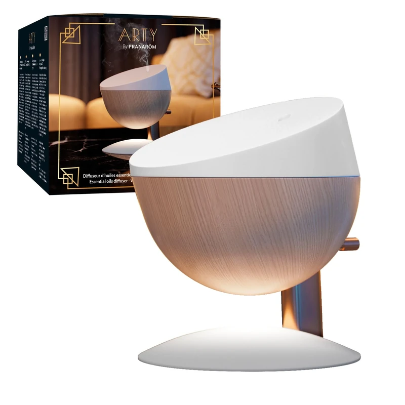 PRANAROM - Diffuser- Arty Ultrasonic Led Light