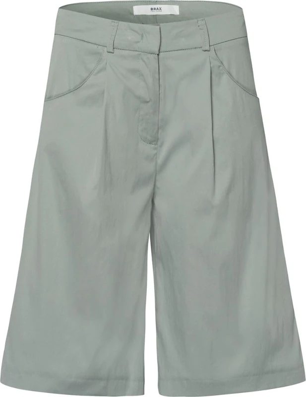 BRAX Women's Style Mia B Bermuda Summer Lightness Denim Shorts, Matcha, 26W x 32L