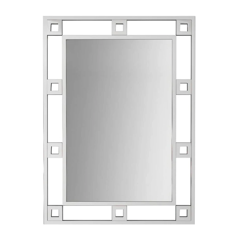 DKD Home Decor Wall Mirror Metal Silver (80 x 2 x 110 cm) (Reference: S3023340) - Image 1