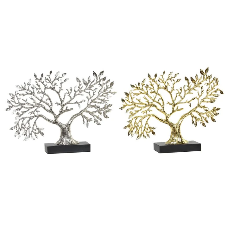 DKD Home Decor Resin Tree Figurine (2 Pieces) (29 x 5.5 x 21 cm) (Reference: S3019465)