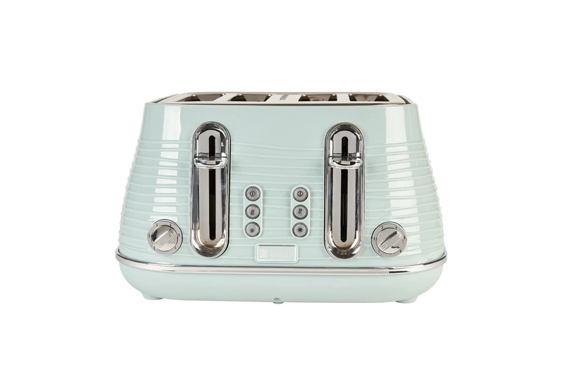Haden Devon Eucalyptus 4 Slice Toaster - 6 Browning Settings, 4 Slice Toaster with Wide Slots, Toaster 4 Slice with Defrost, Reheat And Cancel Settings