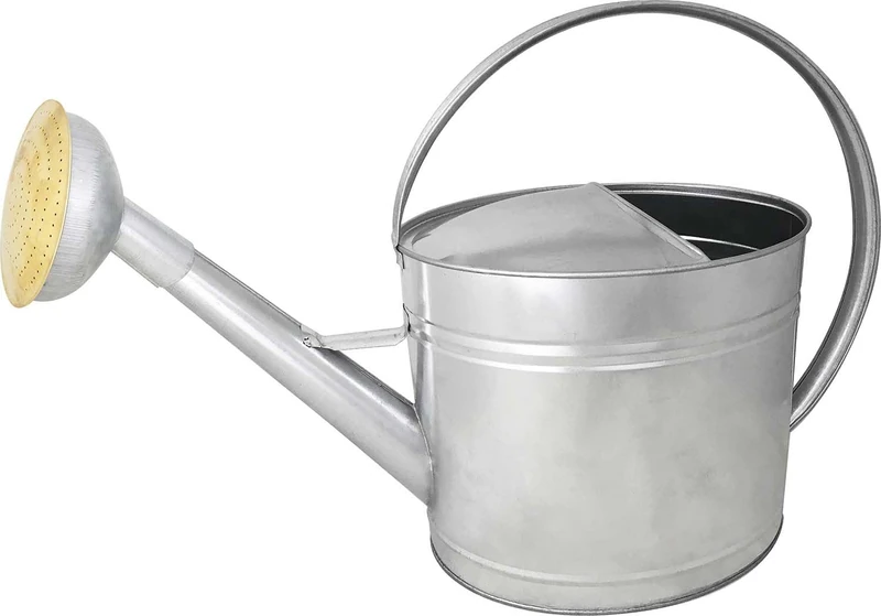 Watering Can 13 L Galvanised Apple with Brass Grid - Image 1