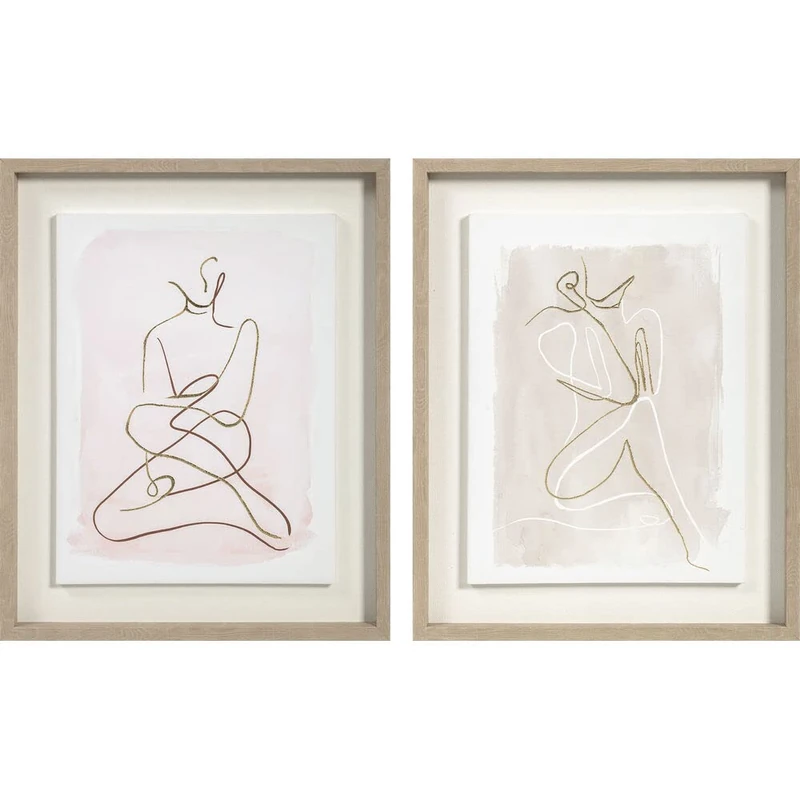 DKD Home Decor Abstract Picture (40 x 3 x 50 cm) (2 Pieces) (Reference: S3018119) - Image 1