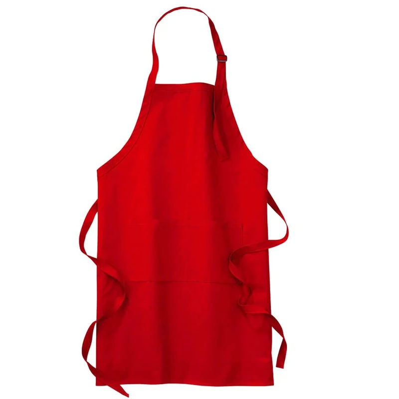 Stars and Stripes Apron Chef Red Apron Plain Long Length Pocket Aprons - Image 1