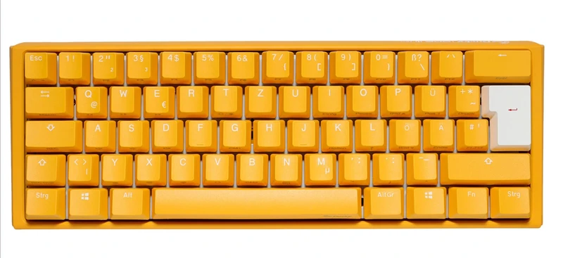 Ducky One 3 Yellow Mini clavier USB Allemand Jaune