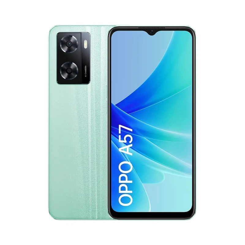 OPPO A57 Unlocked Smartphone MediaTek MT6765 4GB RAM Expansion + 64GB Storage 6.56" Android 12, ColorOS 12.1 - CPH2387-Green
