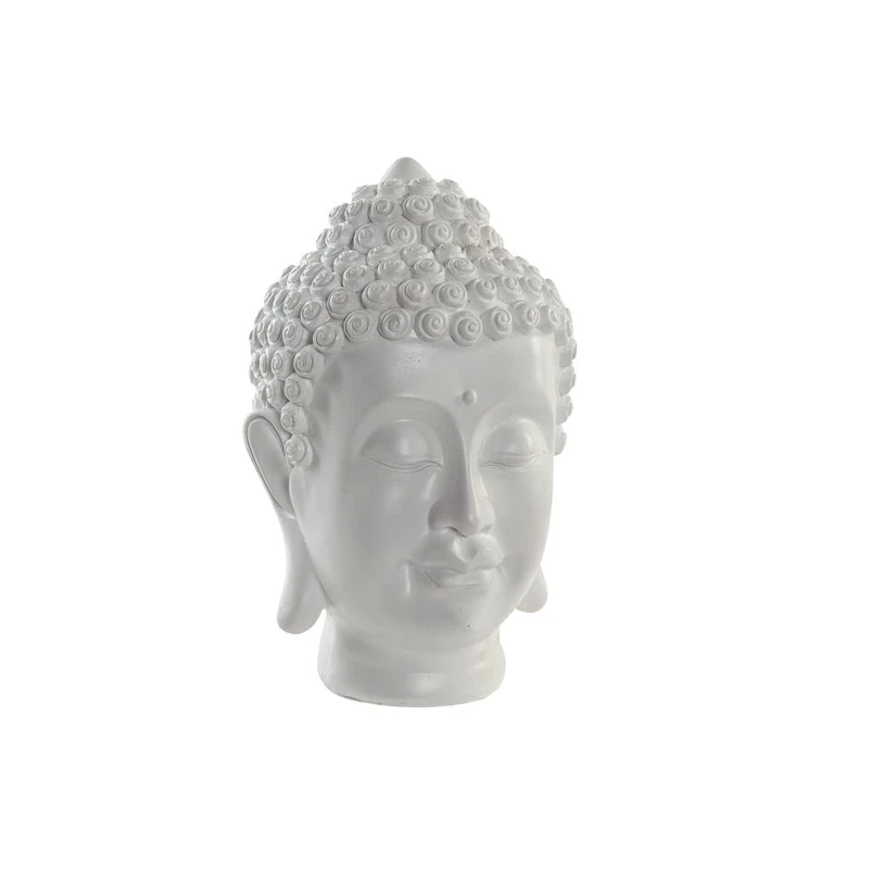 DKD Home Decor Buddha White Resin Figurine (20 x 20 x 30 cm) (Reference: S3019830)