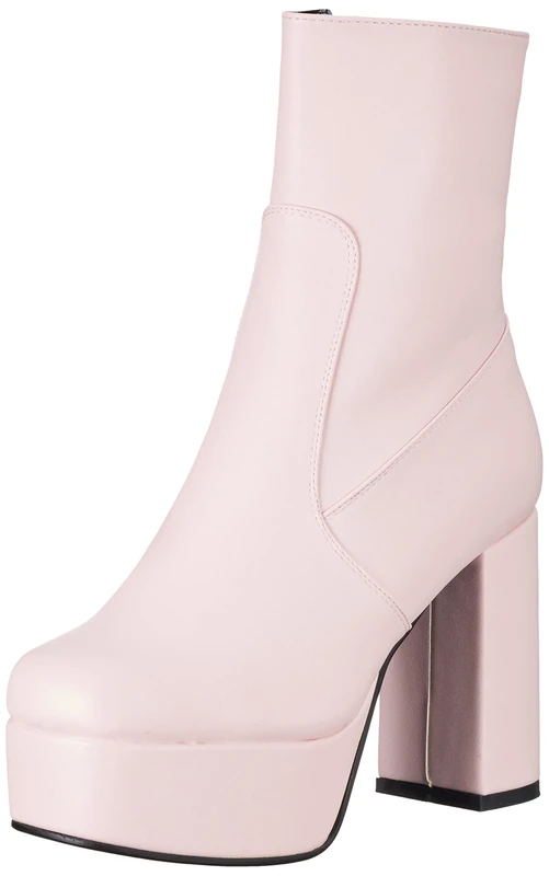 LAMODA Women's Making Moves Ankle Boot, Pink Pu, 8.5 UK - Image 1