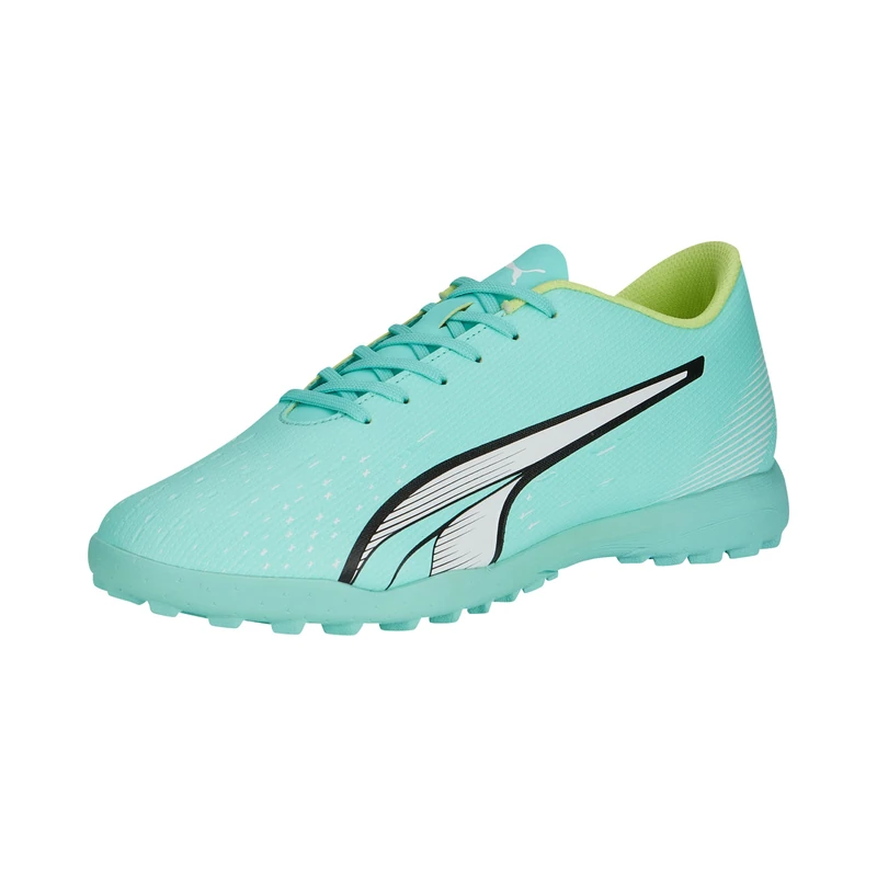 Puma - Mens Ultra Play Tt Shoes, Color Electric Peppermint/Puma White/Fast Yellow, Size: 8 UK - Image 1