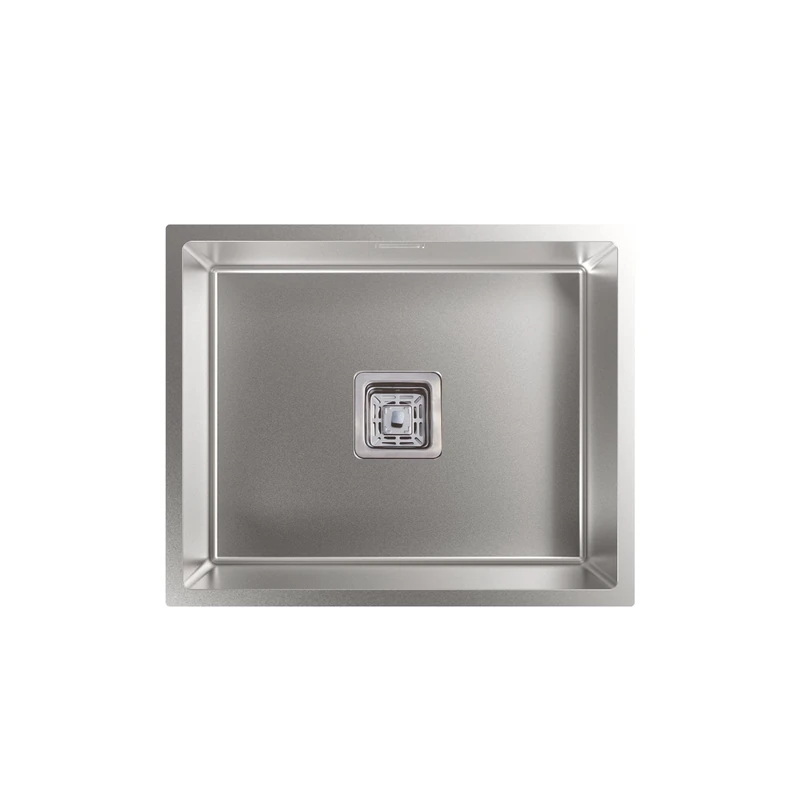 Cata | Sink 1 Bowl | Model CB 50-40 R10 | Under Counter Sink | Square Bucket | Furniture Installation 60 cm | Depth 20 cm | Stainless Steel