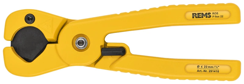 Rems ROS P Flex 22 291400 R Single-Handed Pipe Cutter for Flexible Plastic Hoses and Plastic Pipes Diameter 22 mm